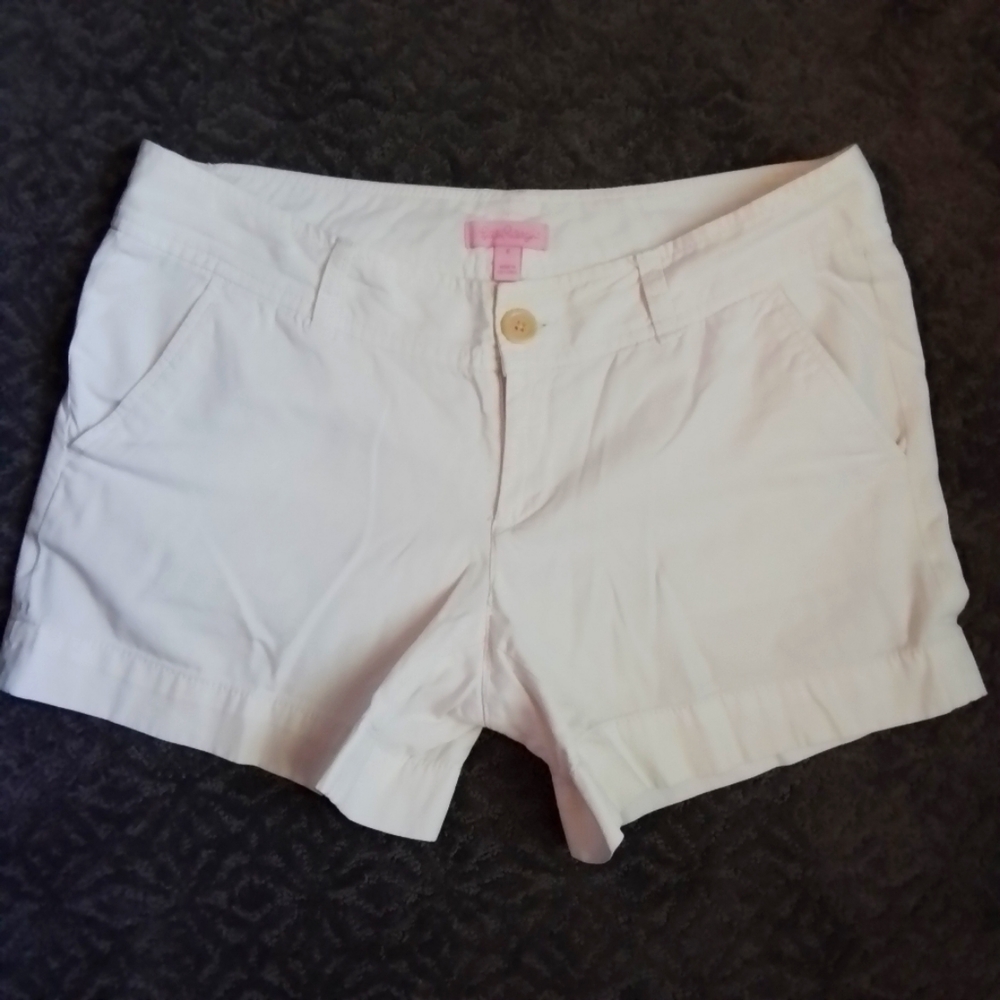 Lilly Pulitzer White Cotton Shorts - 6